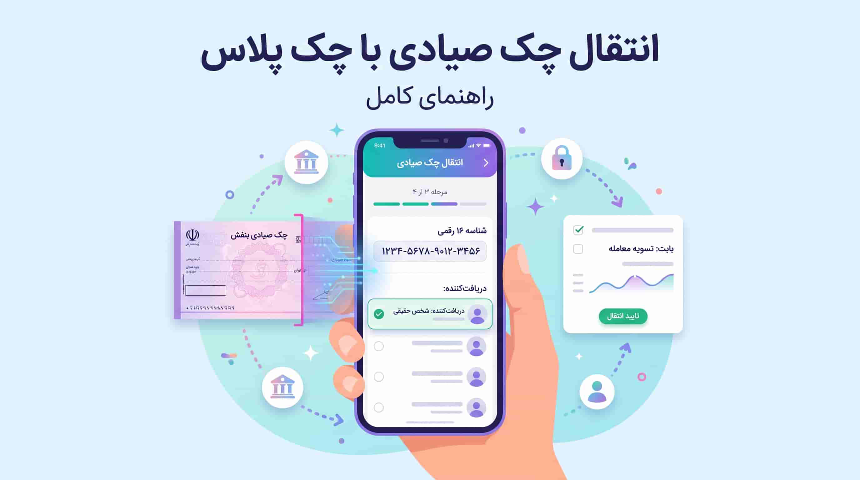 انتقال چک صیادی با چک پلاس؛ راهنمای ۴ مرحله‌ای